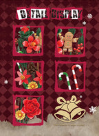 Gingerbread Man Flowers Bouquet Building Toys Plant Bricks DIY Blocks Sets Desktop Decoration Christmas Gifts for Kids Adult - Nezvadne